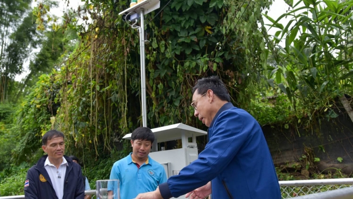 กรมทรัพยากรน้ำลงพื้นที่ตรวจเยี่ยมสถานีเตือนภัยล่วงหน้าบ้านแม่แมะ เสริมความมั่นใจให้กับประชาชนในพื้นที่