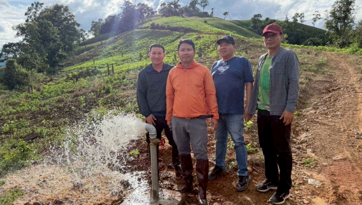 กรมทรัพยากรน้ำ โดย สำนักงานทรัพยากรน้ำที่ 1 โครงการอนุรักษ์ฟื้นฟูแหล่งน้ำพร้อมระบบกระจายน้ำสนับสนุนพื้นที่ คทช. บ้านนากลาง