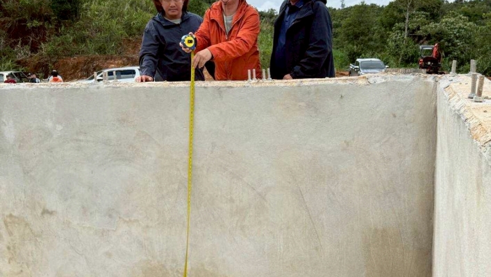 กรมทรัพยากรน้ำ โดย สำนักงานทรัพยากรน้ำที่ 1 ลงพื้นที่เร่งรัด/ติดตาม โครงการอนุรักษ์ฟื้นฟููแหล่งน้ำ พร้อมระบบกระจายน้ำสนับสนุนพื้นที่ คทช.บ้านห้วยขี้เปอะ