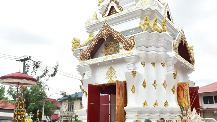 กรมทรัพยากรน้ำ โดยสำนักงานทรัพยากรน้ำที่ 1 เข้าร่วมพิธีสมโภชมณฑปพระพุทธนิรโรคันตรายชัยวัฒน์จตุทิศ (หลวงพ่อดำ) และบวงสรวงหลักเมืองลำปาง