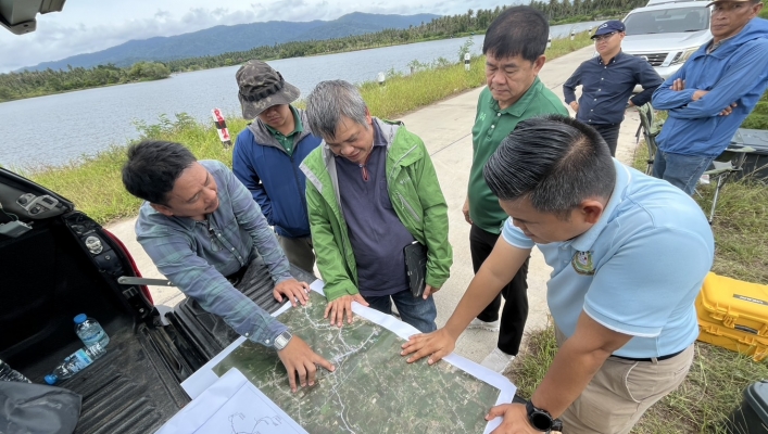 ​สทน.7 ลงพื้นที่ตรวจติดตามงานสำรวจ เพื่อการออกแบบโครงการพัฒนาแหล่งน้ำในพื้นที่อำเภอบางสะพาน จังหวัดประจวบคีรีขันธ์