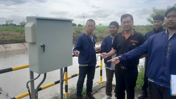 สทน.6 ลงพื้นที่กำหนดจุดติดตั้งมาตรวัดน้ำ ของ บริษัท อมตะ ยู จำกัด