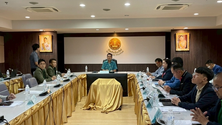 กรมทรัพยากรน้ำ สำนักงานทรัพยากรน้ำที่ 1 ประชุมคณะกรรมการแก้ไขปัญหาคุณภาพน้ำในแม่น้ำกก  อำเภอแม่อาย จังหวัดเชียงใหม่ แบบบูรณาการ ครั้งที่ 1/2568