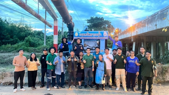 ทส.ห่วงใยประชาชน กรมทรัพยากรน้ำ โดยสำนักงานทรัพยากรน้ำที่ 1 เร่งสูบน้ำช่วยเหลือพื้นที่เกษตรขาดน้ำ จ.ลำปาง