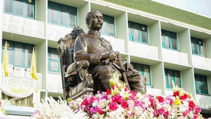 กรมทรัพยากรน้ำ วางพวงมาลาเนื่องในวันปิยมหาราช ประจำปี 2568