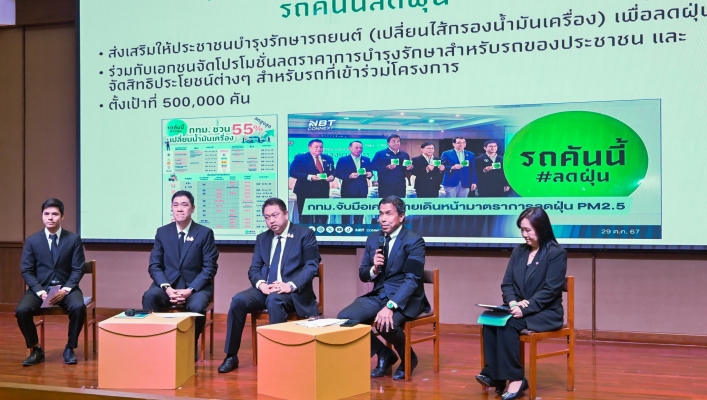 รมว.ทส. แถลงข่าว Green List Plus “โปรสู้ฝุ่น ลด PM2.5”