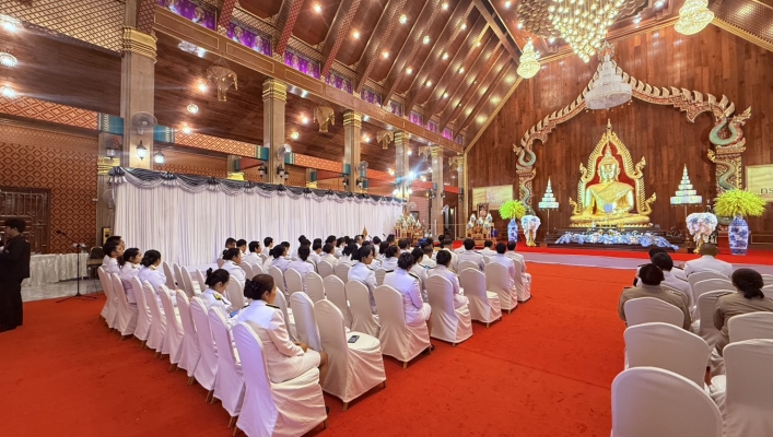 ทส. ทน. สทน.11 ส่วนพัฒนาและฟื้นฟูแหล่งน้ำ ร่วมพิธีบำเพ็ญกุศล สวดพระอภิธรรม เพื่ออุทิศถวายพระราชกุศลแด่ สมเด็จพระนางเจ้าสิริกิติ์ พระบรมราชินีนาถ พระบรมราชชนนีพันปีหลวง