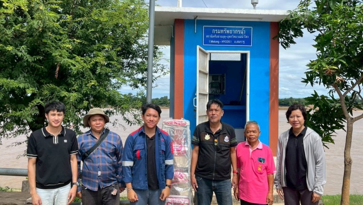 ทส. ทน. สทน.11 ส่วนอุทกวิทยา ตรวจสอบและบำรุงรักษาสถานีอุตุ-อุทกวิทยาแม่น้ำโขง