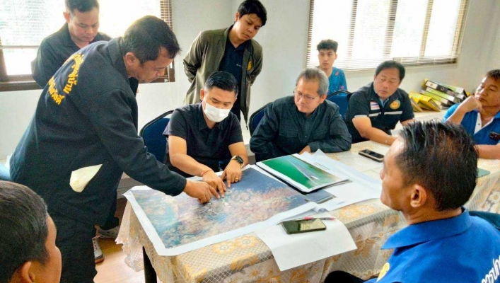 สทน.7 ลงพื้นที่สำรวจความเหมาะสมเบื้องต้น และวางแนวทางในการดำเนินโครงการ ในพื้นที่ตำบลนาสวน อำเภอศรีสวัสดิ์ จังหวัดกาญจนบุรี