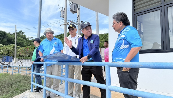 สทน.6 ลงพื้นที่ตรวจติดตามโครงการพัฒนาแหล่งน้ำในพื้นที่เกาะสีชัง อำเภอเกาะสีชัง จังหวัดชลบุรี