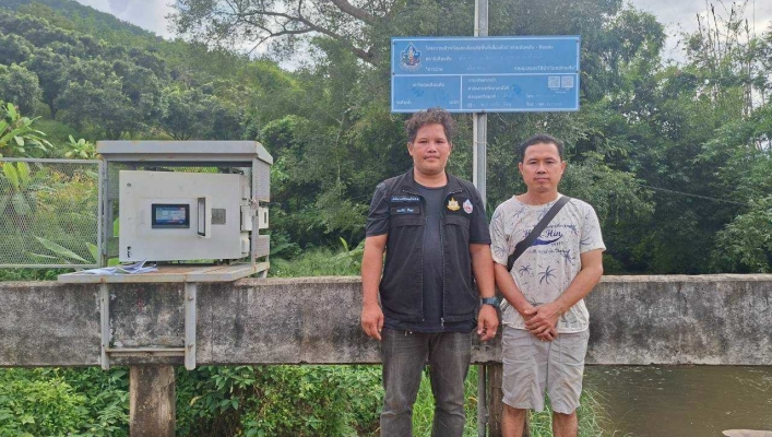กรมทรัพยากรน้ำ โดย สำนักงานทรัพยากรน้ำที่ 1 ลงพื้นที่ตรวจสอบ ซ่อมแซม บำรุงรักษาฯ สถานีเตือนภัยล่วงหน้า (Early Warning)