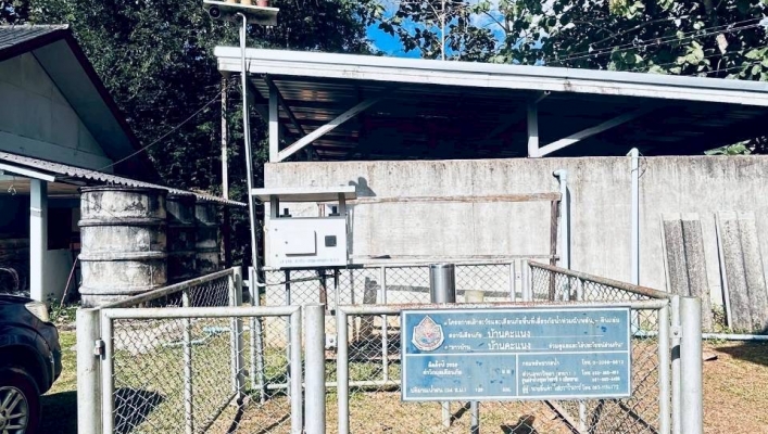 กรมทรัพยากรน้ำ  โดย สำนักงานทรัพยากรน้ำที่ 1  ส่วนอุทกวิทยาที่ 2 เชียงราย  ตรวจสอบ ซ่อมแซม บำรุงรักษา  ระบบเตือนภัยล่วงหน้า  (Early Warning)