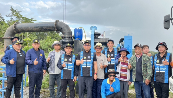 กรมทรัพยากรน้ำ โดย สำนักงานทรัพยากรน้ำที่ 1  ติดตั้งเครื่องสูบน้ำ เร่งพร่องน้ำ “อ่างห้วยชะลาด” จ.ตาก รักษาความมั่นคงแข็งแรงของอาคารชลศาสตร์