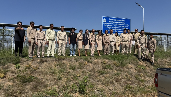 ทส. ทน. สทน.11 ส่วนพัฒนาและฟื้นฟูแหล่งน้ำ และส่วนสำรวจและออกแบบ ร่วมตรวจสอบโครงการระบบกระจายน้ำด้วยพลังงานแสงอาทิตย์เหมือดแอ่