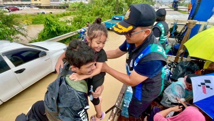 กรมทรัพยากรน้ำ  เร่งช่วยเหลือผู้ประสบอุทกภัยในพื้นที่จังหวัดสงขลา