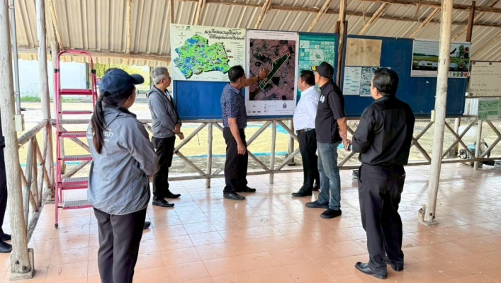 สทน.6 ลงพื้นที่หารือกับผู้นำชุมชนตามข้อสั่งการของผู้ว่าราชการจังหวัดนครนายกเกี่ยวกับพื้นที่ชุ่มน้ำ “ทุ่งใหญ่นกเหยี่ยวตำบลท่าเรือ จังหวัดนครนายก”