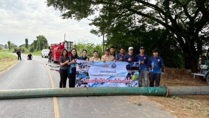 สทน.6 ร่วมกับเจ้าหน้าที่ สทน.2 ดำเนินการติดตั้งครื่องสูบน้ำ ขนาด 12 นิ้ว จำนวน 1 เครื่อง บริเวณบ้านม่วงหมู่  หมู่ที่ 3 ตำบลม่วงหมู่ อำเภอเมือง จังหวัดสิงห์บุรี เพื่อเร่งสูบระบายน้ำและบรรเทาความเดือดร้อนของประชาชน