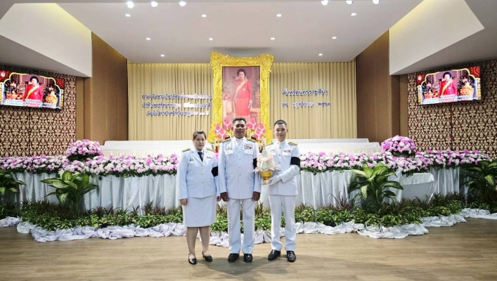 สทน.5 ร่วมพิธีวางพานพุ่มดอกไม้ถวายสักการะสมเด็จพระเจ้าภคินีเธอ  เจ้าฟ้าเพชรรัตนราชสุดา สิริโสภาพัณณวดี เนื่องในวันคล้ายวันประสูติครบ 100 ปี