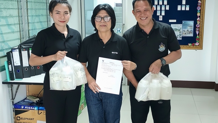 ทส. ทน. สทน.11 ส่วนอุทกวิทยา  ส่งตัวอย่างตะกอนแขวนลอย แม่น้ำโขง