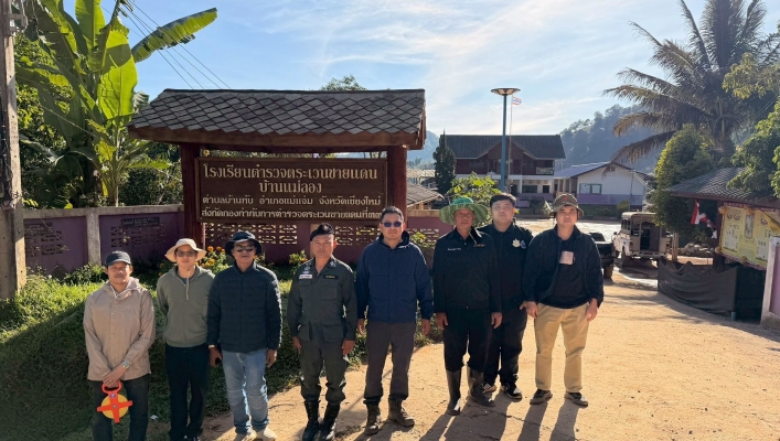กรมทรัพยากรน้ำ โดย สำนักงานทรัพยากรน้ำที่ 1 ลงพื้นที่เร่งรัด/ติดตาม โครงการอนุรักษ์ฟื้นฟูแหล่งน้ำพร้อมระบบกระจายน้ำสนับสนุนพื้นที่ คทช.บ้านแม่ลอง