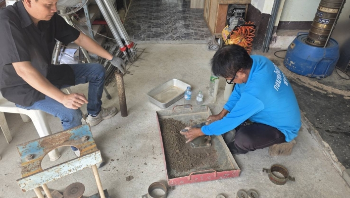 สทน.6 ดำเนินการทดสอบวัสดุโครงการอนุรักษ์ฟื้นฟูแหล่งน้ำ ในพื้นที่ จังหวัดชลบุรี และจังหวัดจันทบุรี