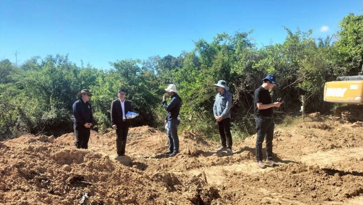 ทส. ทน. สทน.11 ส่วนพัฒนาและฟื้นฟูแหล่งน้ำ ร่วมลงพื้นที่ตรวจติดตาม สังเกตการณ์ เพื่อการเฝ้าระวังและป้องกันการทุจริต การดำเนินโครงการขับเคลื่อนเศรษฐกิจ ภายใต้กรอบวงเงิน 157,000 ล้านบาท