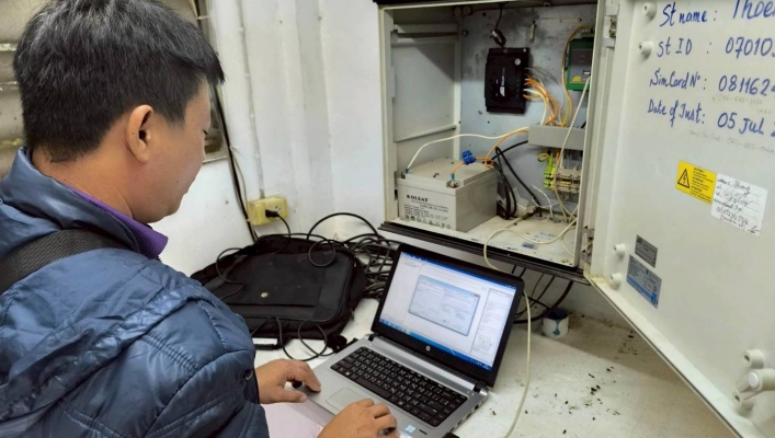 กรมทรัพยากรน้ำ  โดย สำนักงานทรัพยากรน้ำที่ 1  ส่วนอุทกวิทยาที่ 2 เชียงราย จัดเก็บข้อมูลสถานีเครือข่ายอุตุ-อุทกวิทยาแม่น้ำโขง (Mekong-Hycos) ในเขตพื่นที่ จังหวัดเชียงราย