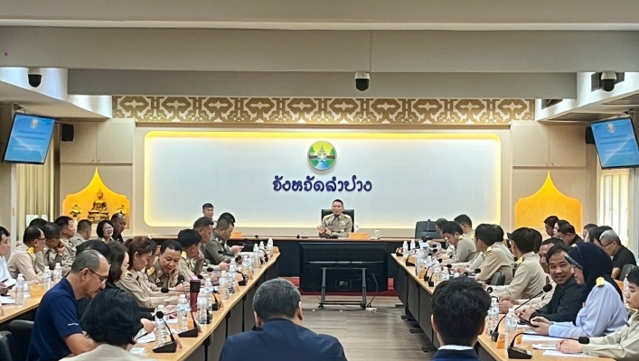 กรมทรัพยากรน้ำ โดย สำนักงานทรัพยากรน้ำที่ 1 ร่วมประชุมเตรียมการป้องกันและแก้ไขปัญหาไฟป่า หมอกควัน และฝุ่นละอองขนาดเล็ก (PM 2.5) จังหวัดลำปาง