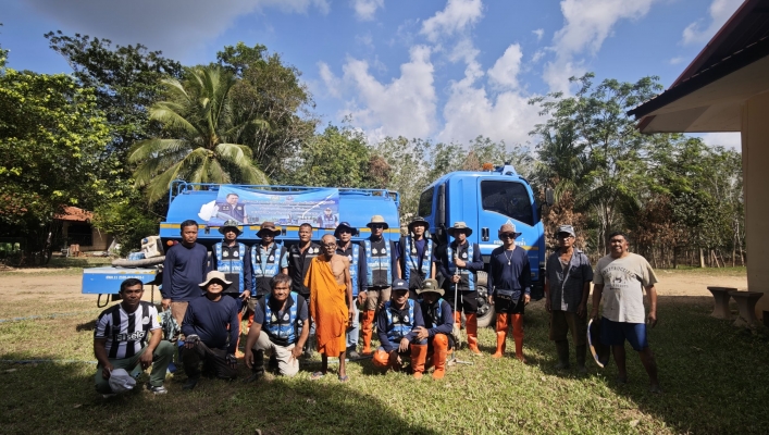 ทส. ทน. สำนักงานทรัพยากรน้ำที่ 11 และ 3 เร่งฟื้นฟูพื้นที่น้ำท่วมสงขลา ทำความสะอาดวัดและสถานปฏิบัติธรรมคลองหอยโข่ง