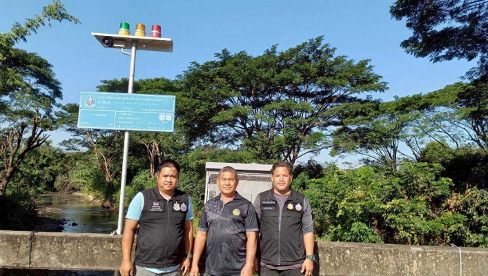 กรมทรัพยากรน้ำ โดย สำนักงานทรัพยากรน้ำที่ 1 ลงพื้นที่ตรวจสอบ ซ่อมแซม บำรุงรักษาฯสถานีเตือนภัยล่วงหน้า (Early Warning)