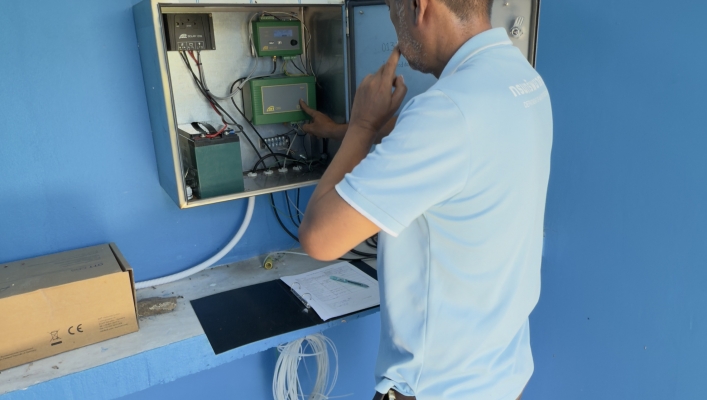 ทส. ทน. สทน.11 ส่วนอุทกวิทยา ตรวจสอบและบำรุงรักษาสถานีอุตุ-อุทกวิทยาแม่น้ำโขง