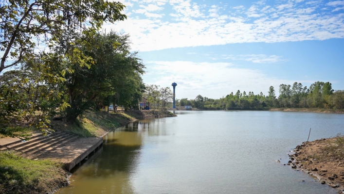 กรมทรัพยากรน้ำติดตามโครงการอนุรักษ์ฟื้นฟูพร้อมระบบกระจายน้ำบ้านหัวฝาย