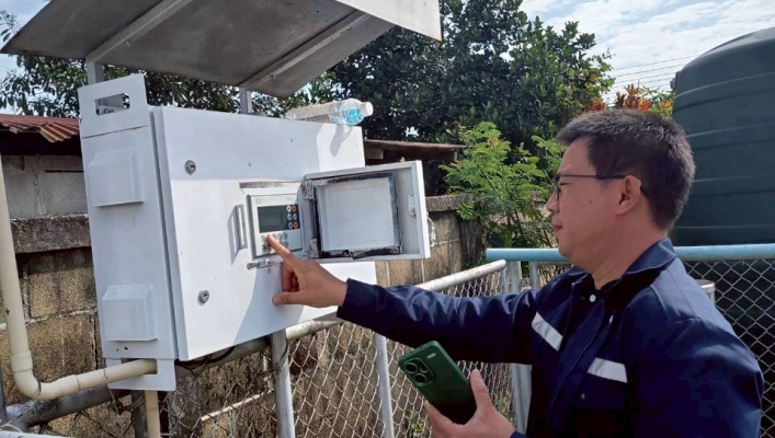 กรมทรัพยากรน้ำ  โดย สำนักงานทรัพยากรน้ำที่ 1  ส่วนอุทกวิทยาที่ 2 เชียงราย  ตรวจสอบ ซ่อมแซม บำรุงรักษา  ระบบเตือนภัยล่วงหน้า  (Early Warning)