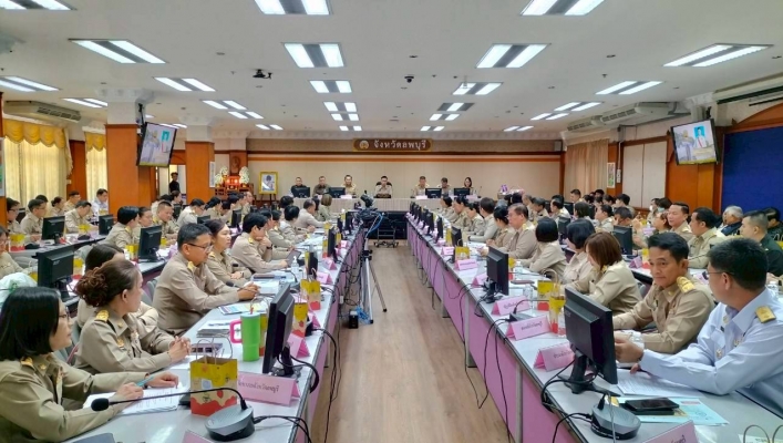 สทน. 2 ร่วมหารือข้อราชการในการประชุมคณะกรมการจังหวัด หัวหน้าส่วนราชการ หัวหน้าหน่วยงาน รัฐวิสาหกิจ นายอำเภอ  ผู้บริหารองค์กรปกครองส่วนท้องถิ่น ผู้บริหารสถานศึกษา  และผู้บริหารภาคเอกชนของจังหวัดลพบุรี ประจำเดือนธันวาคม 2568