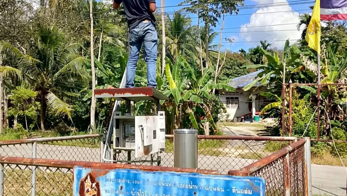 สทน.10 ตรวจสอบ ซ่อม บำรุงรักษา สถานีเตือนภัยล่วงหน้า EWS.