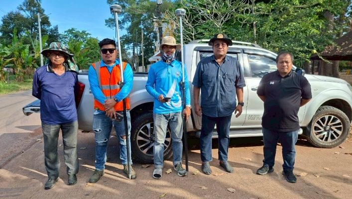 สทน.6 ลงพื้นที่ดำเนินการสำรวจสภาพภูมิประเทศ ในพื้นที่จังหวัดปราจีนบุรี