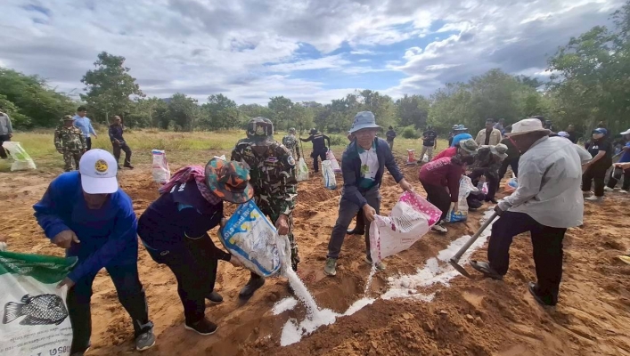 สทน.6 ดำเนินการจัดโครงการสนับสนุนกิจกรรมการสร้างความเข้มแข็งเครือข่ายการบริหารจัดการพื้นที่ชุ่มน้ำ ณ บริเวณพื้นที่อุทยานแห่งชาติปางสีดา หมู่ที่ 9 ตำบลแซร์ออ อำเภอวัฒนานคร จังหวัดสระแก้ว