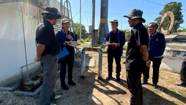 สทน.6 ลงพื้นที่ตรวจสอบสถานที่ใช้น้ำ-แหล่งน้ำ ร่วมกับองค์การบริหารส่วนตำบลมาบโป่ง จังหวัดชลบุรี