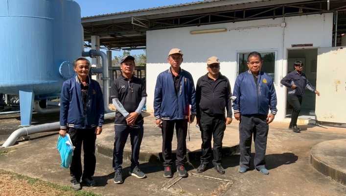 สทน.6 ตรวจสอบสถานที่ใช้น้ำ - แหล่งน้ำ เพื่อกำหนดจุดติดตั้งเครื่องมือวัดปริมาณน้ำร่วมกับ บริษัท ไฮเทค กบินทร์ โลจิสติกส์ จำกัด
