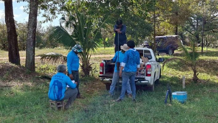 สทน.6 เข้าดำเนินการสำรวจสภาพภูมิประเทศ ตามที่องค์การบริหารส่วนตำบลทุ่งนนทรี อำเภอเขาสมิง จังหวัดตราด