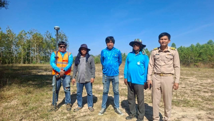 สทน.6 เข้าดำเนินการสำรวจสภาพภูมิประเทศ โครงการอนุรักษ์ฟื้นฟูแหล่งน้ำห้วยตะเป็ด พร้อมระบบกระจายน้ำด้วยพลังงานแสงอาทิตย์ และโครงการอนุรักษ์ฟื้นฟูแหล่งน้ำ ในพื้นที่จังหวัดฉะเชิงเทรา
