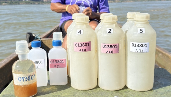 ทส. ทน. สทน.11 ส่วนอุทกวิทยา ติดตามตรวจสอบคุณภาพน้ำแม่น้ำโขง และแม่น้ำมูล