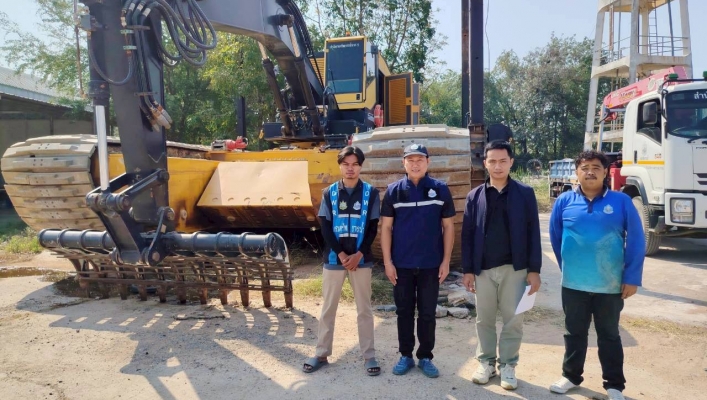 กรมทรัพยากรน้ำ โดย สำนักงานทรัพยากรน้ำที่ 5 ตรวจสภาพบำรุงรักษาและดำเนินการต่อทะเบียนเรือดูดโคลนสะเทินน้ำ สะเทินบก ณ บึงถนนหักใหญ่ ตำบลกุดพิมาน อำเภอด่านขุนทด จังหวัดนครราชสีมา