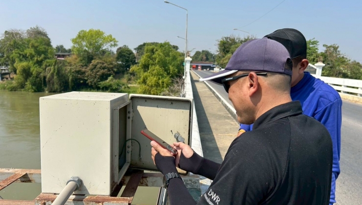 สทน.7 ลงพื้นที่ตรวจสอบ บำรุงรักษาสถานีตรวจวัดสภาพน้ำทางไกลอัตโนมัติ และระบบส่งข้อมูลสัญญาณภาพ (CCTV) ในเขตพื้นที่ลุ่มน้ำแม่กลอง