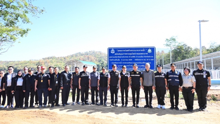 กรมทรัพยากรน้ำ โดยสำนักงานทรัพยากรน้ำที่น้ำที่ 1 น้อมนำศาสตร์พระราชา แก้ไขปัญหาหมอกควันไฟป่า โครงการฯ การควบคมไฟป่าดอยพระบาท อุทยานแห่งชาติเขลางค์บรรพต จังหวัดลำปาง