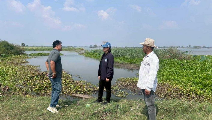 สทน.7 ลงตรวจสอบพื้นที่ในการติดตั้งเครื่องสูบน้ำ เพื่อบรรเทาปัญหาน้ำท่วมขังในอำเภออู่ทอง จังหวัดสุพรรณบุรี