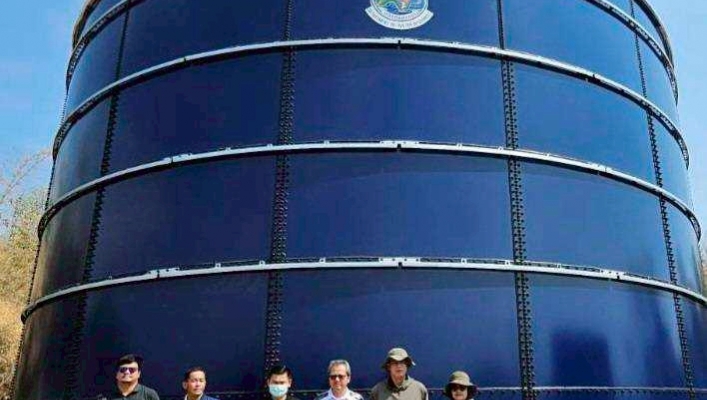 สทน.7 ลงพื้นที่ตรวจติดตามการดำเนินงานโครงการก่อสร้างระบบกระจายน้ำสนับสนุนพื้นที่เกษตร บ้านทุ่งมะสังข์ หมู่ที่ 4 ตำบลเขาชะงุ้ม อำเภอโพธาราม จังหวัดราชบุรี