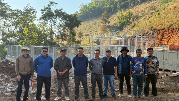 กรมทรัพยากรน้ำ โดย สำนักงานทรัพยากรน้ำที่ 1 ลงพื้นที่เร่งรัด/ติดตาม โครงการอนุรักษ์ฟื้นฟูแหล่งน้ำพร้อมระบบกระจายน้ำสนับสนุนพื้นที่ คทช.บ้านแม่ยางส้าน