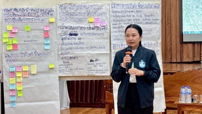 กอน. ร่วมประชุมเชิงปฏิบัติการแนวทางการพัฒนาและอนาคตพื้นที่ชุ่มน้ำหนองหลวง จังหวัดเชียงราย