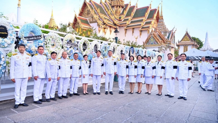 กรมทรัพยากรน้ำร่วมปฏิบัติหน้าที่ผลัดเวรเฝ้าฯ ในพระพิธีธรรมสวดพระอภิธรรมพระบรมศพ สมเด็จพระนางเจ้าสิริกิติ์ พระบรมราชชนนีพันปีหลวง